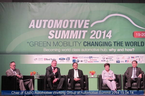 Chair of EABC Automotive Working Group at Automotive Summit 2014