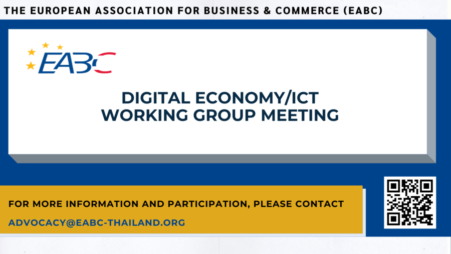 EABC Digital Economy/ICT working group meeting 8/2021 on 17 August