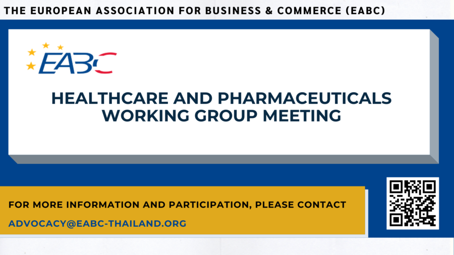 EABC Healthcare and Pharmaceuticals working group meeting 8/2021 on 20 August