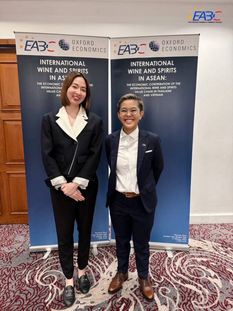 EABC, partnered with Oxford Economics, organised the Economic Contribution of International Wine And Spirits in Thailand Forum at Anantara Siam Bangkok.