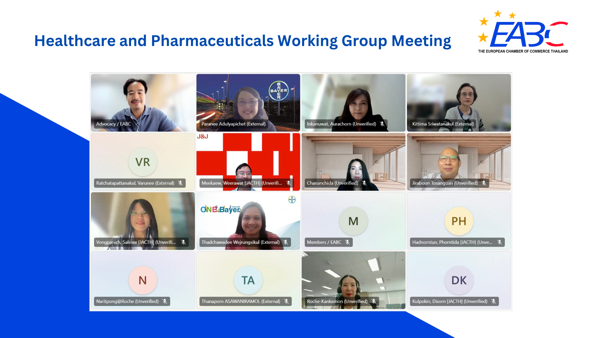EABC Healthcare and Pharmaceuticals Working Group