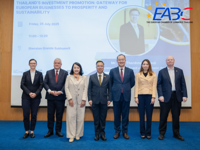 EABC Luncheon “Thailand’s Investment Promotion: Gateway for European Businesses to Prosperity and Sustainability”