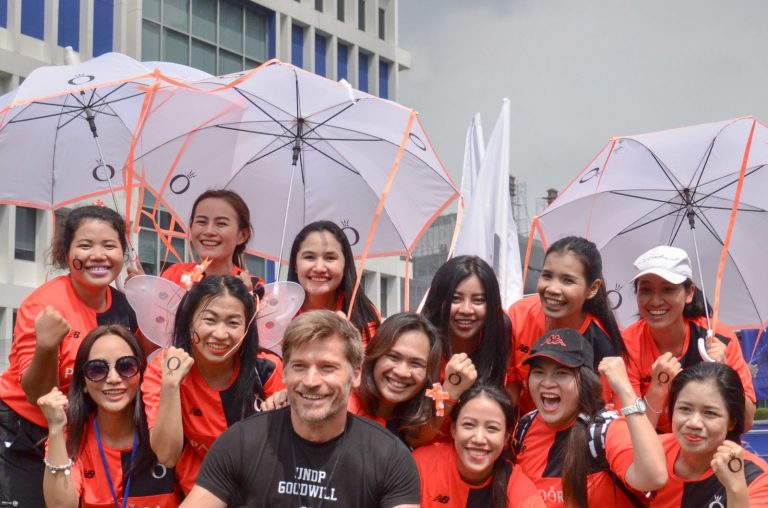 PANDORA’s female football team rubs shoulders with a world-class actor in football match to support sustainable development through women power.
